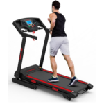 Banda de alergat cu inclinare automata Energy Fit MT10A, viteza maxima 12km/h, greutate maxima utilizator 130kg, mp3 input, USB, boxe incorporate, pliabila pe cilindru, roti transport