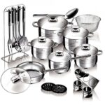 Set oale si tigai otel inoxidabil (27 piese) Jumbo Gourmet Line Blaumann BL 3134